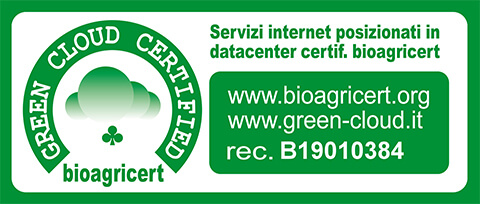 Certificazione hosting green LegnoService&Art