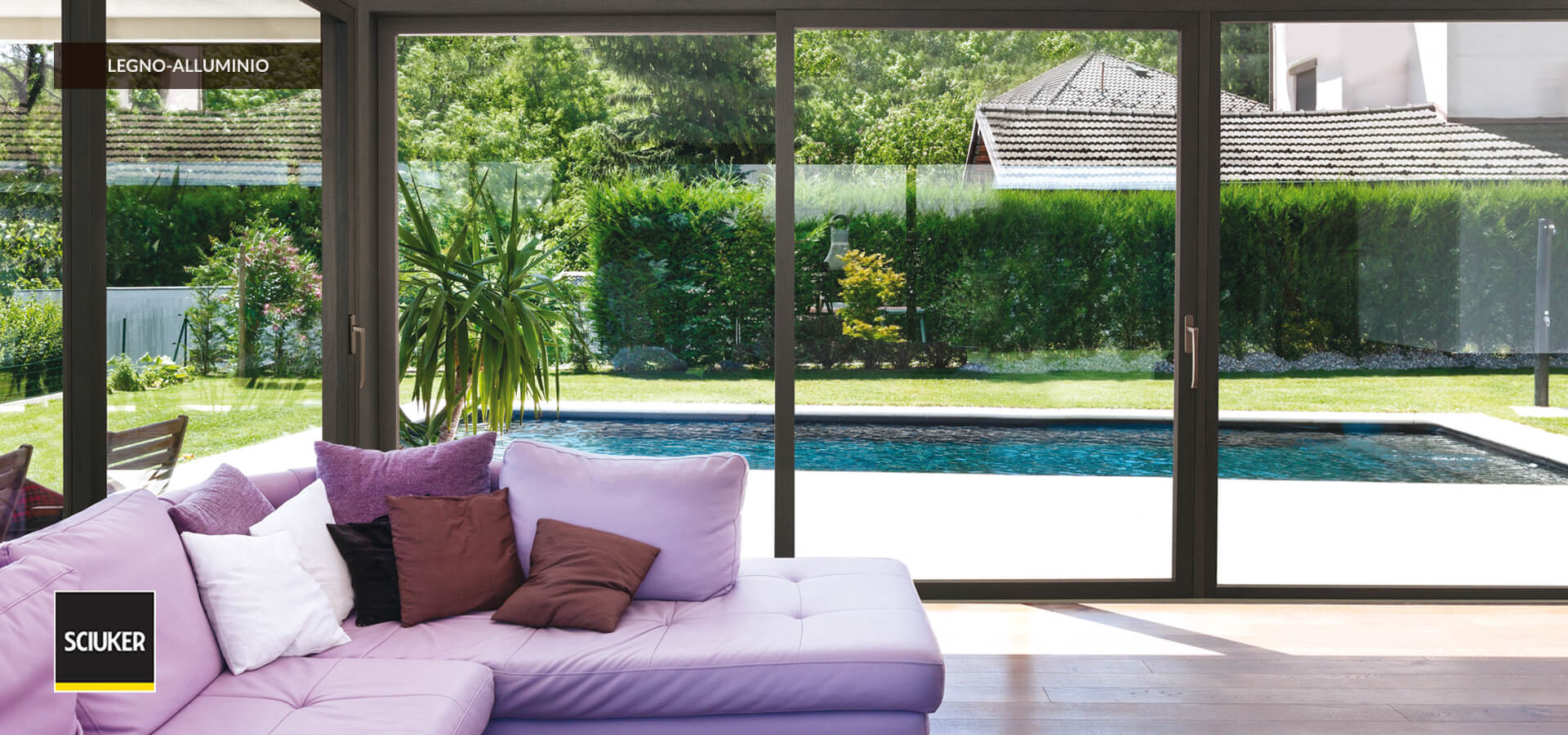 Living room with Sciuker Windows